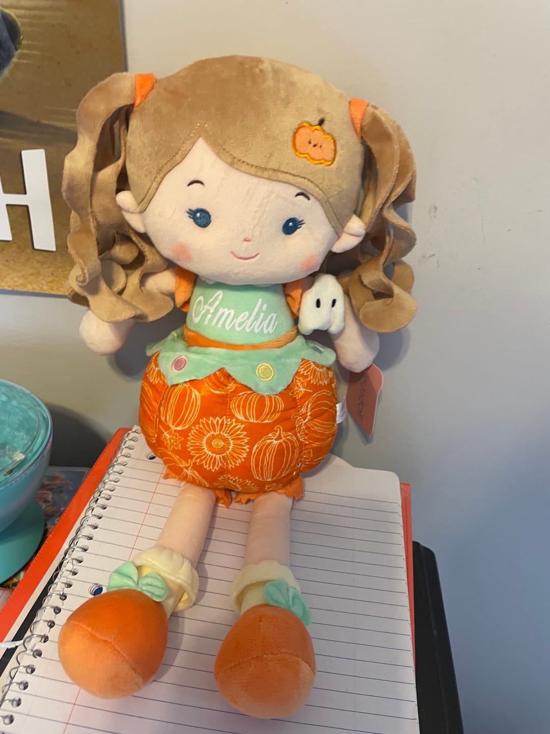 Customer photo review of [PRE-ORDER] Personalized Pumpkin Girl (…Boo…) - Halloween Special