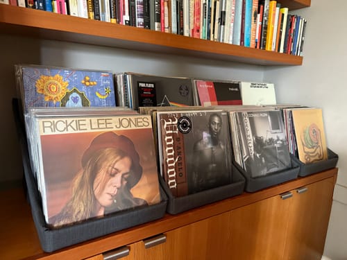 Customer photo review of Record Roots Tabletop Storage System