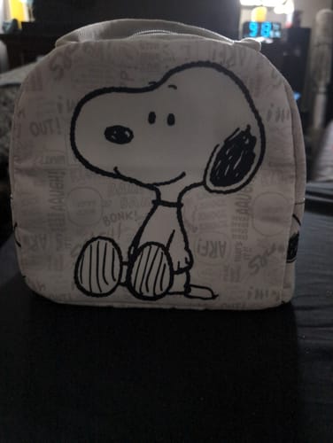 Customer photo review of Snoopy Lunch Bag