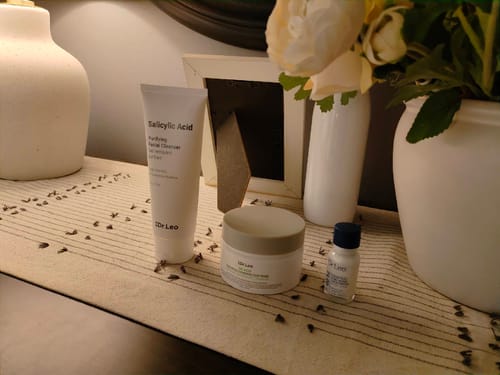 Customer photo review of Set antiacné de 3 pasos (Mascarilla de arcilla + Loción secante + Limpiador)