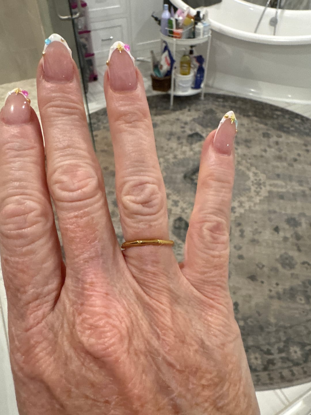 Customer photo review of Bamboo Stacker Ring (Bundle)
