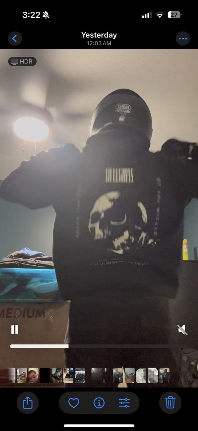 Customer photo review of PSALM 3:7 Hoodie