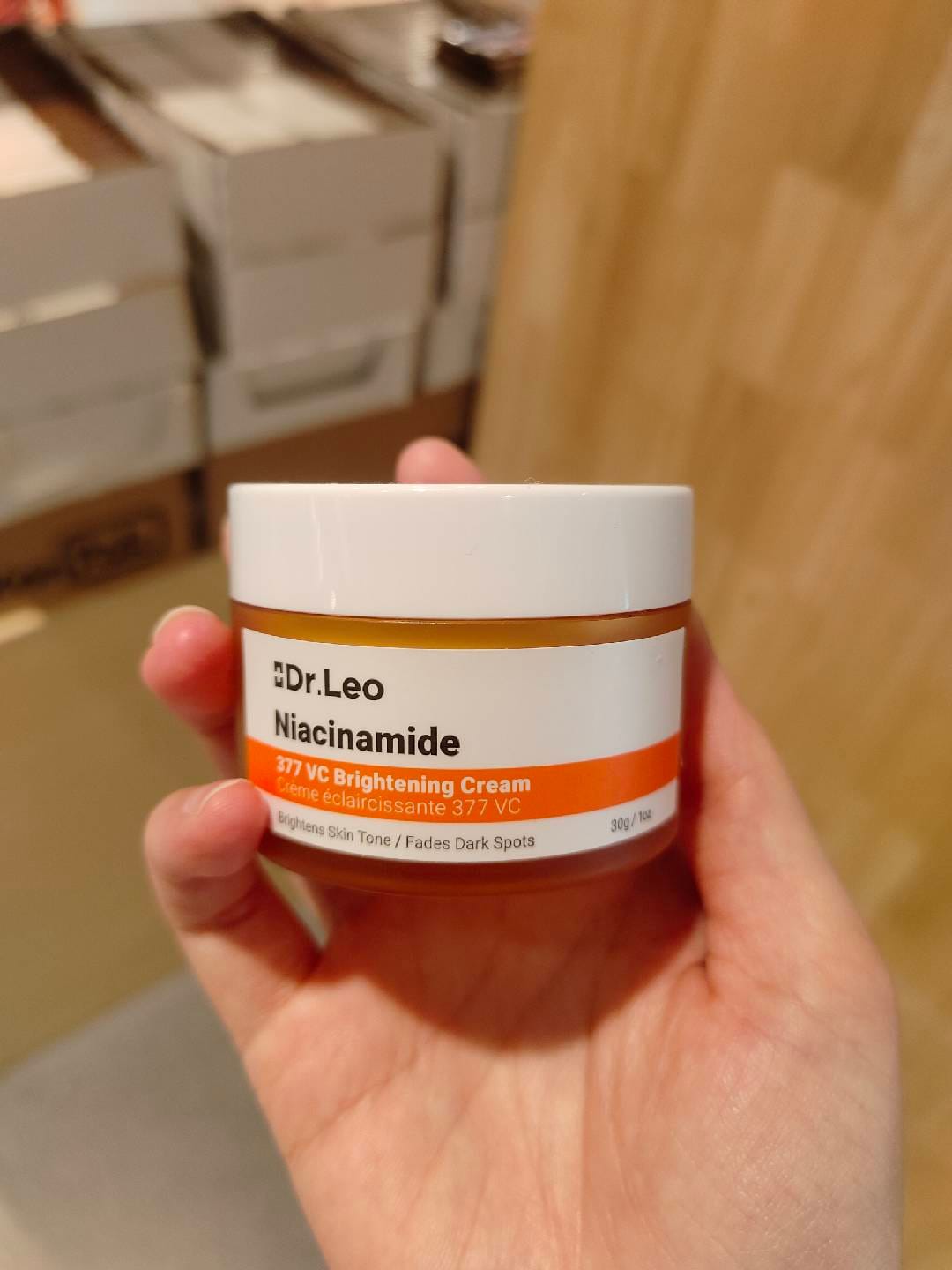 Customer photo review of Dr.Leo 377 VC Crema Blanqueadora y Antimanchas