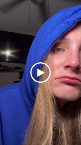 Customer video review of howdy blue hoodie