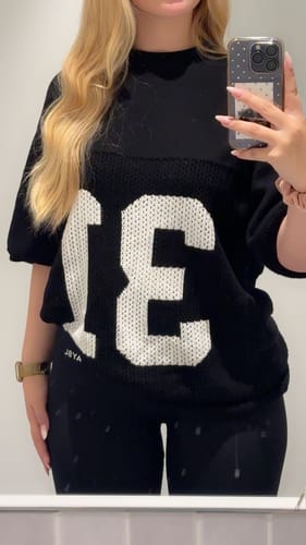 Customer photo review of KNIT JERSEY BLACK