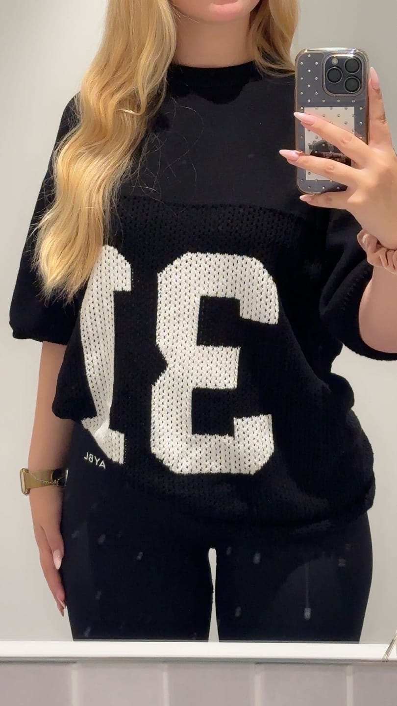 Customer photo review of KNIT JERSEY BLACK