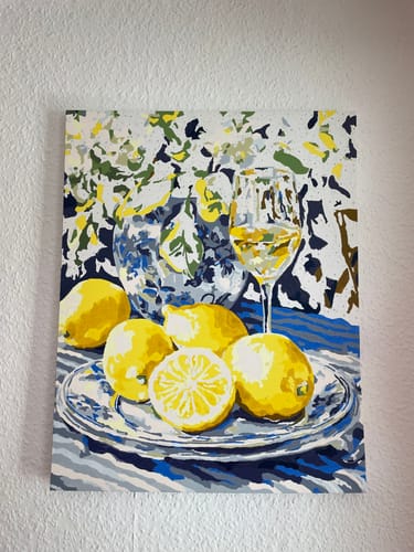 Customer photo review of Malen nach Zahlen - Zitrone und Wein