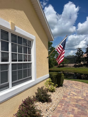 Customer photo review of 3' x 5' American Flag Set