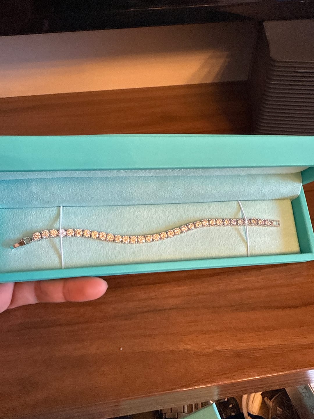 Customer photo review of Classic Shining Tennis Bracelet