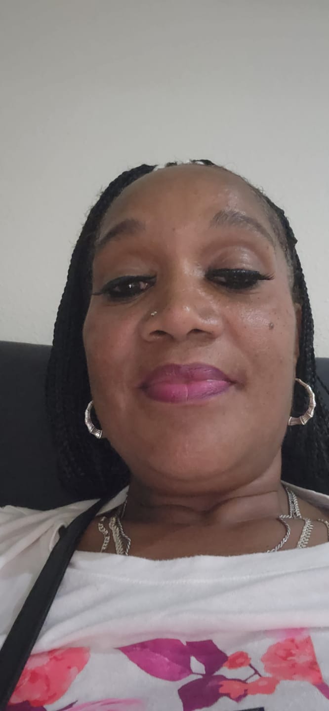Customer photo review of Sterling Silver Bamboo Hoop Earrings