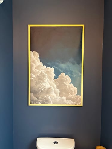 Customer photo review of Blue Cloud No3 Print