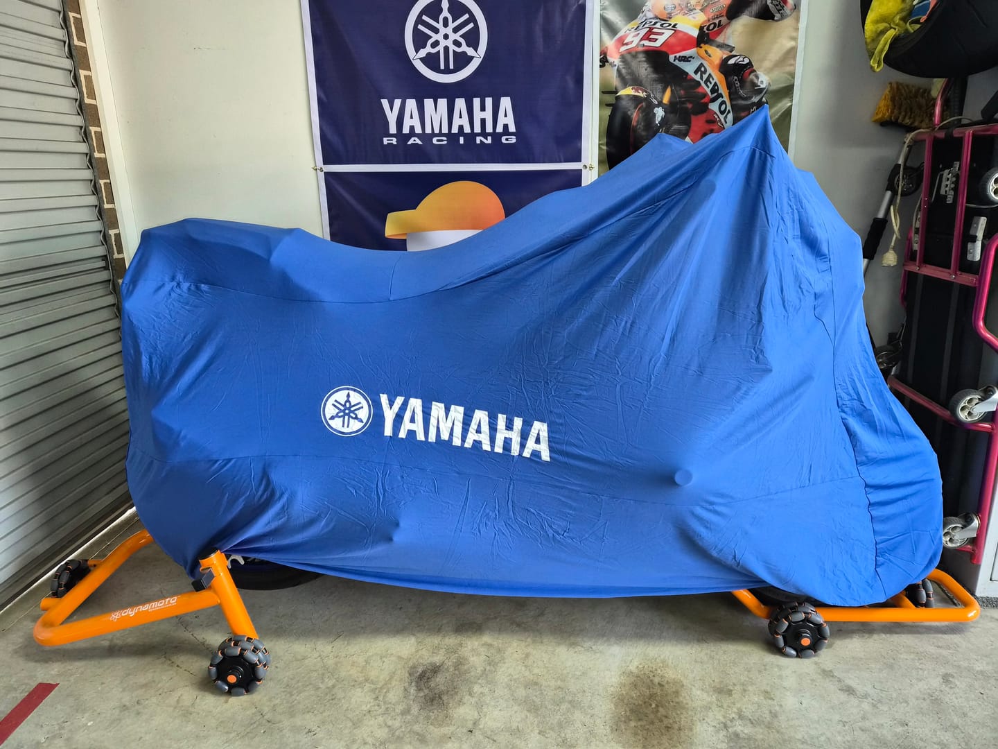 Customer photo review of Indoor Custom Motorcycle Covers