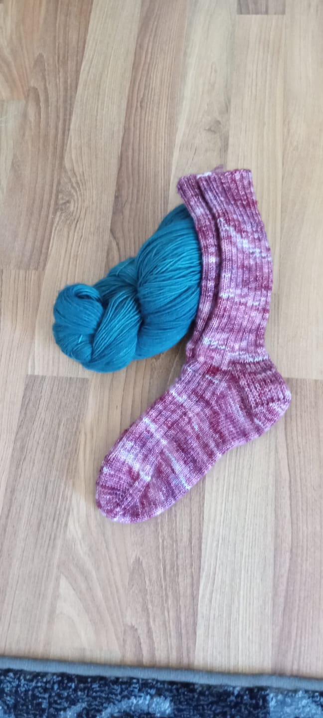 Customer photo review of Brushed Sock Premium Fingering