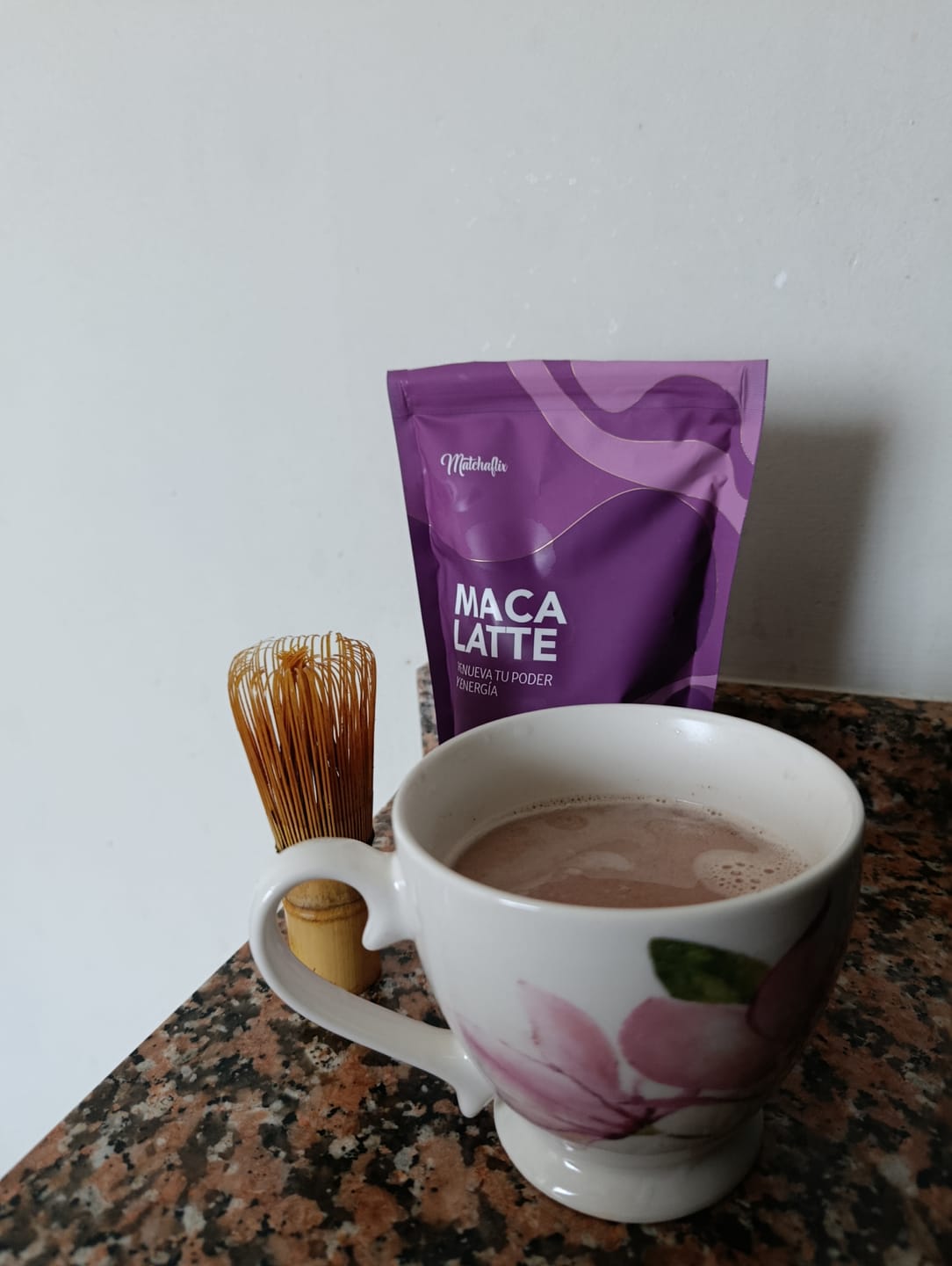Customer photo review of Maca Latte