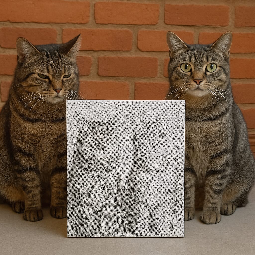 Customer photo review of Custom Photo Dot Painting Kit
