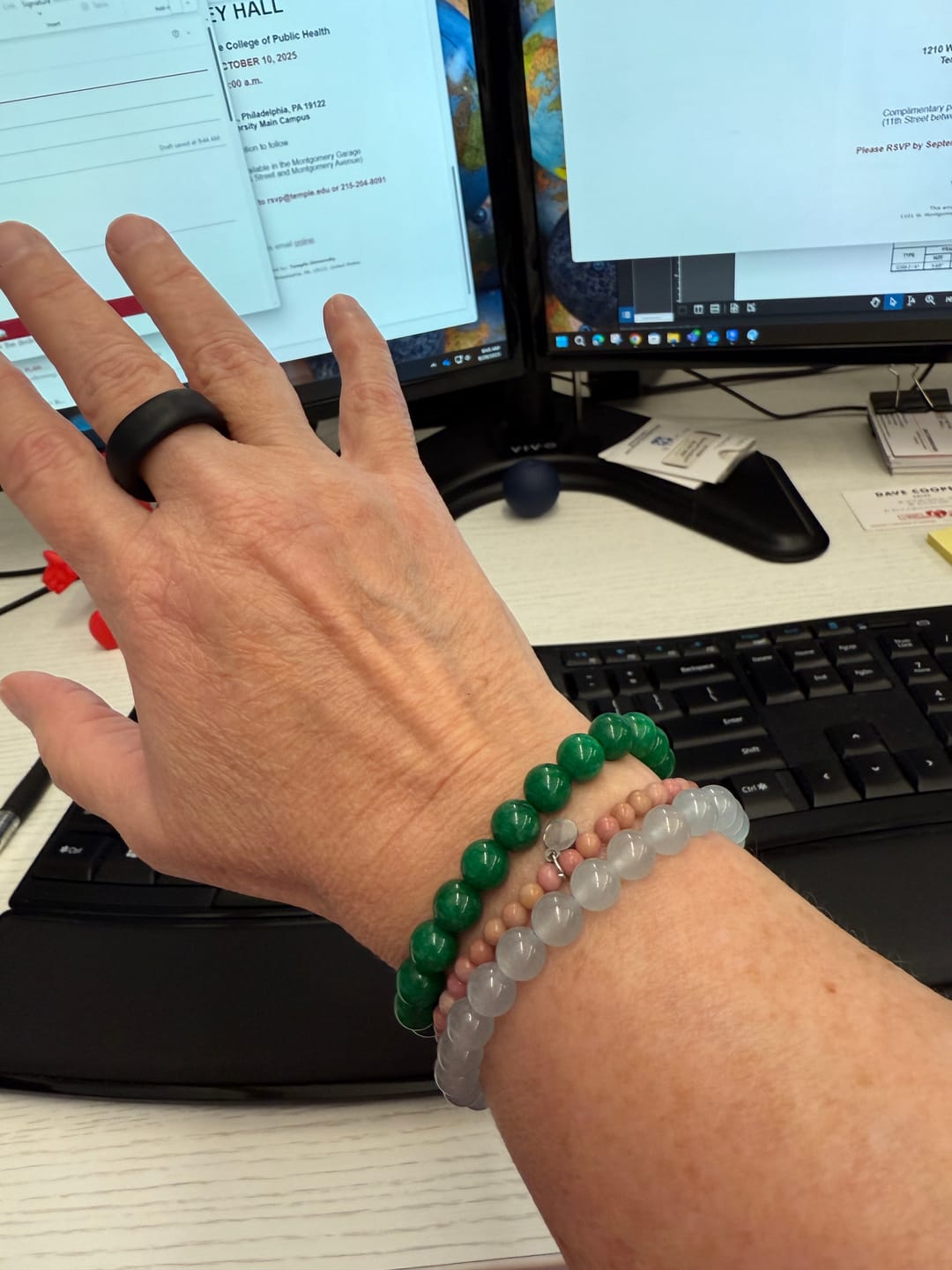 Customer photo review of Rhodonite Bracelet Mini