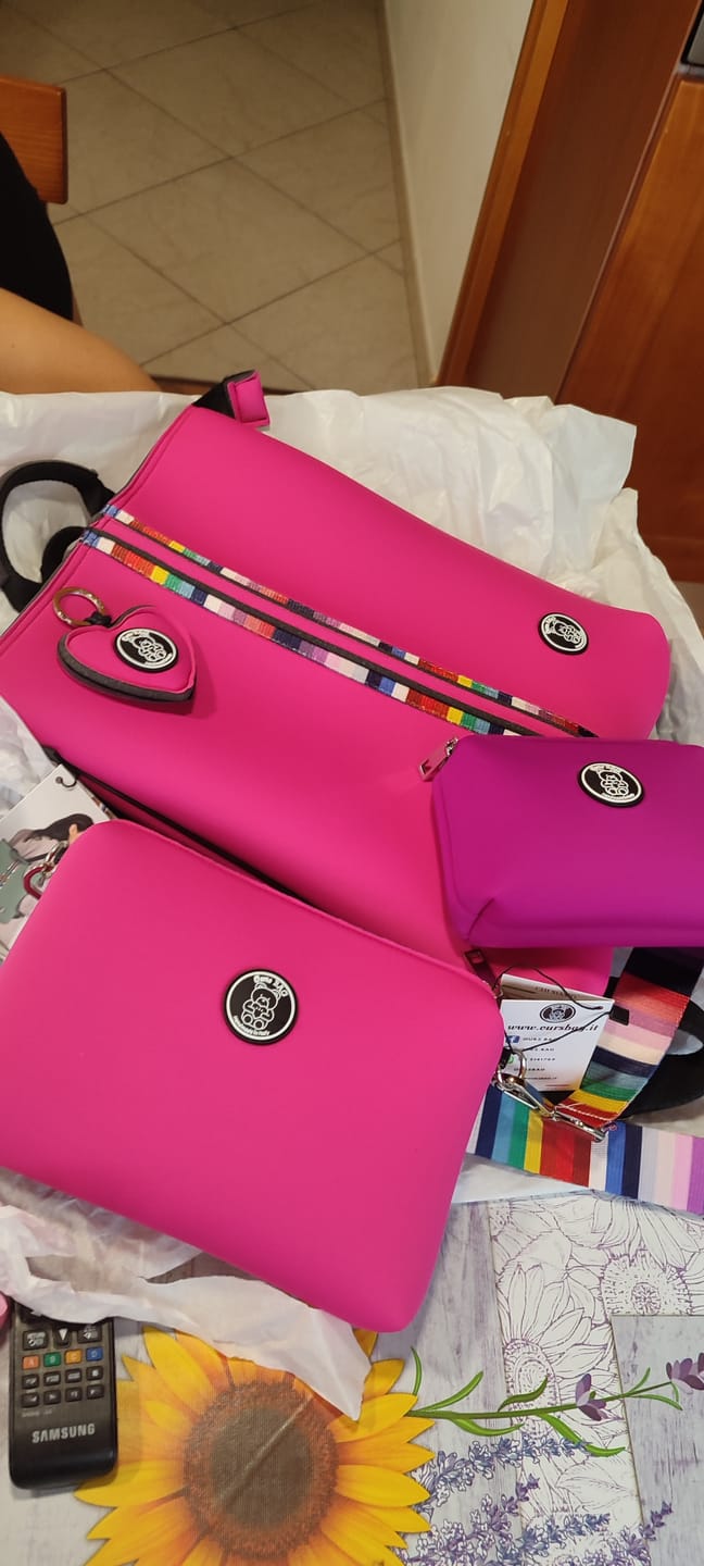 Customer photo review of TRIO | Zainetto + Pochette + Trousse