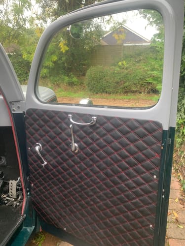 Customer photo review of Chrome Metal Door Pull Handle (pair)