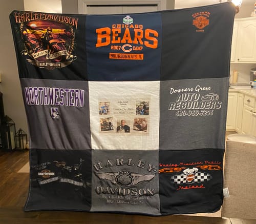 Customer photo review of Premium T Shirt Quilt