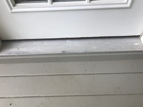 Customer photo review of Therma-Tru Drive-On Door Sweep