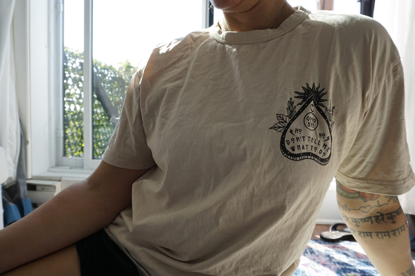 Customer photo review of Burn Baby T-Shirt