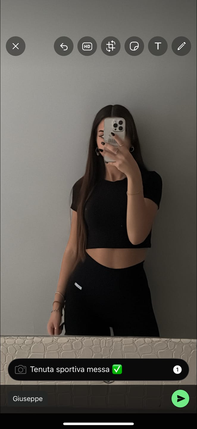 Customer photo review of Leggings Push Up All-Up Nero Liquirizia