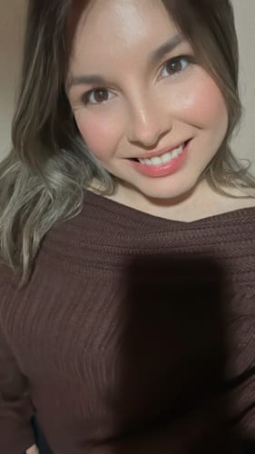 Customer photo review of SWEATER LINA CHOCOLATE