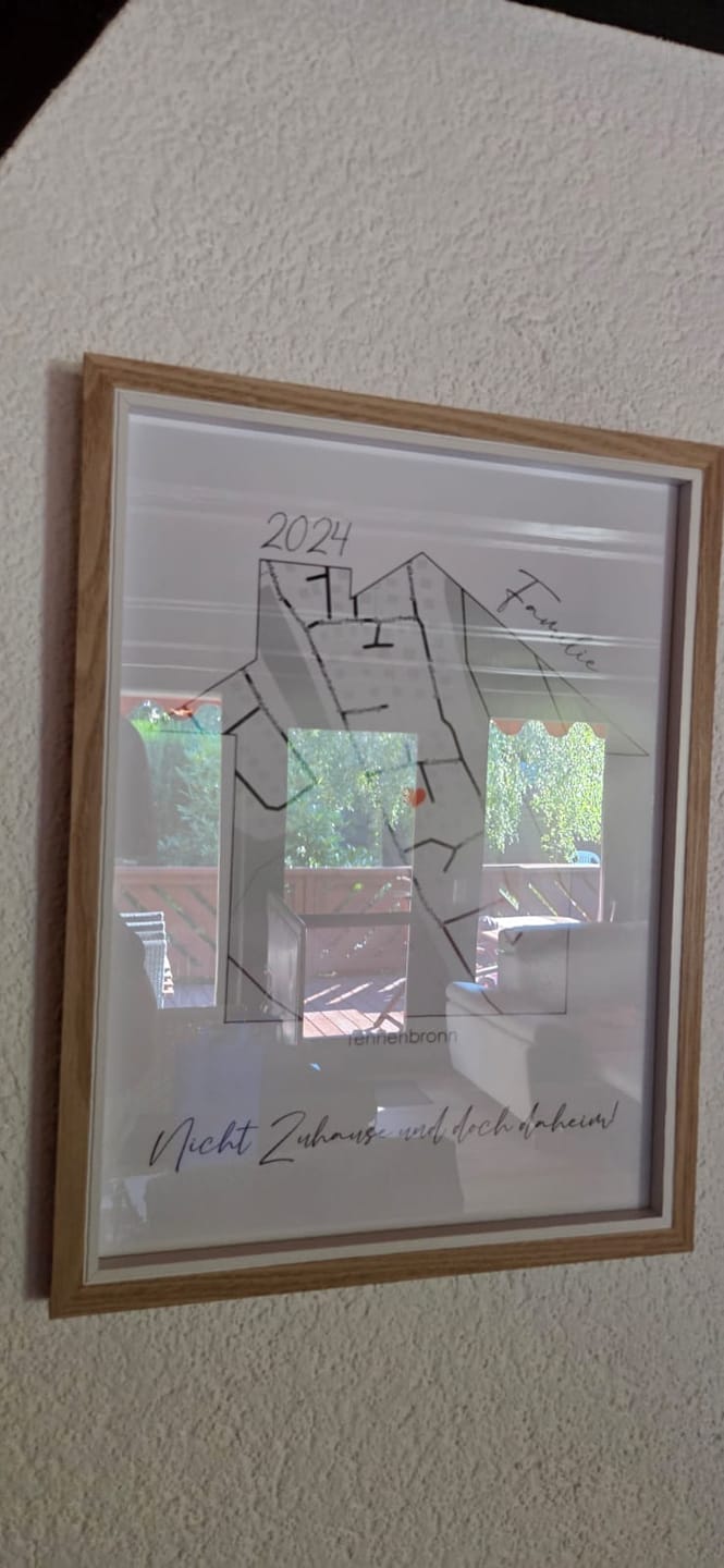 Customer photo review of Unser Zuhause - Personalisiertes Poster