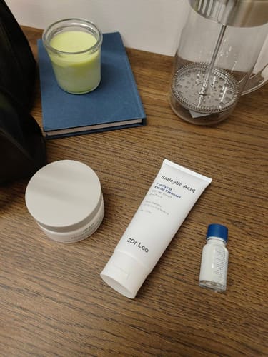 Customer photo review of Set antiacné de 3 pasos (Mascarilla de arcilla + Loción secante + Limpiador)