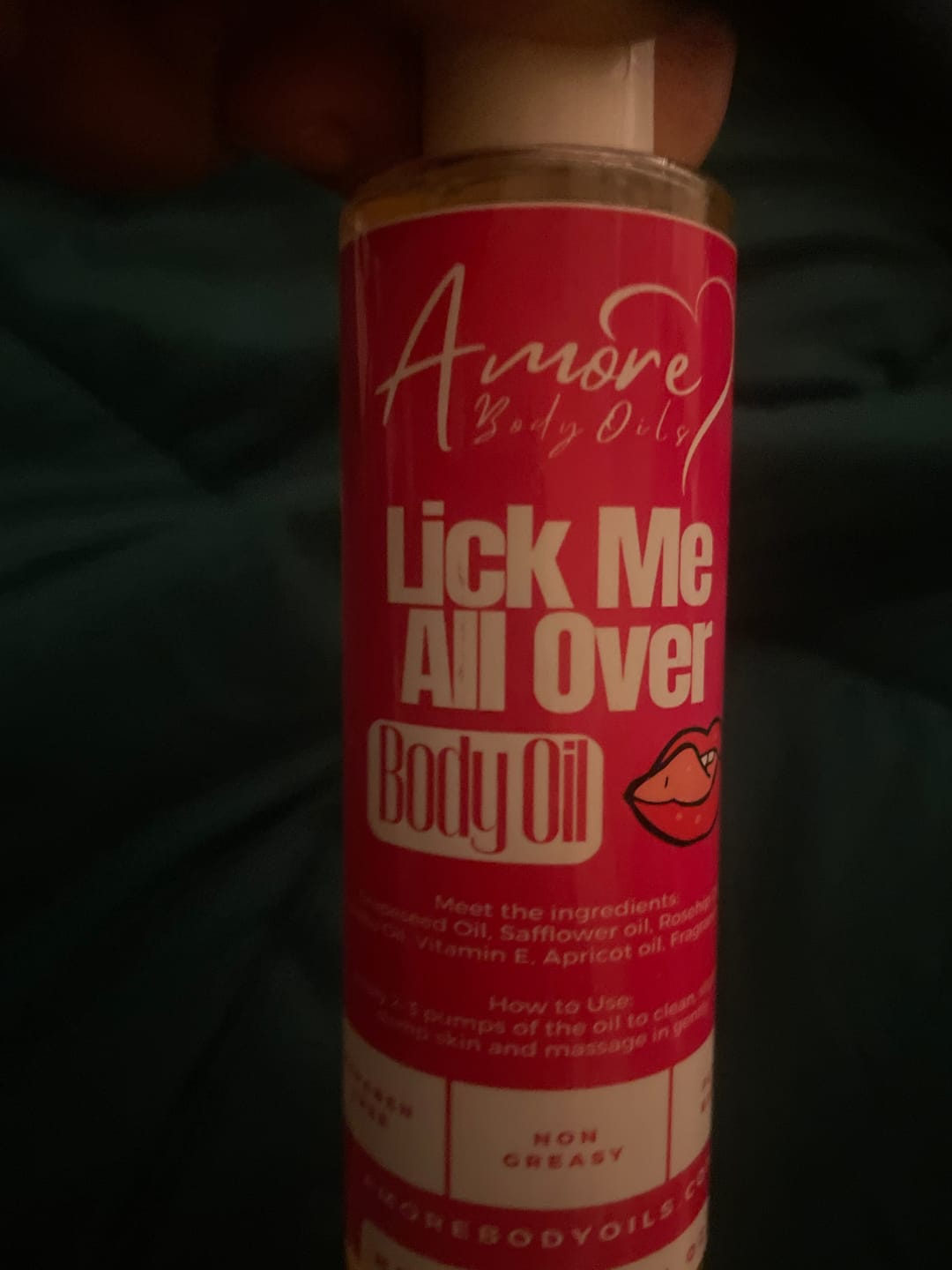 Customer photo review of Lick Me All Over - Body Oil