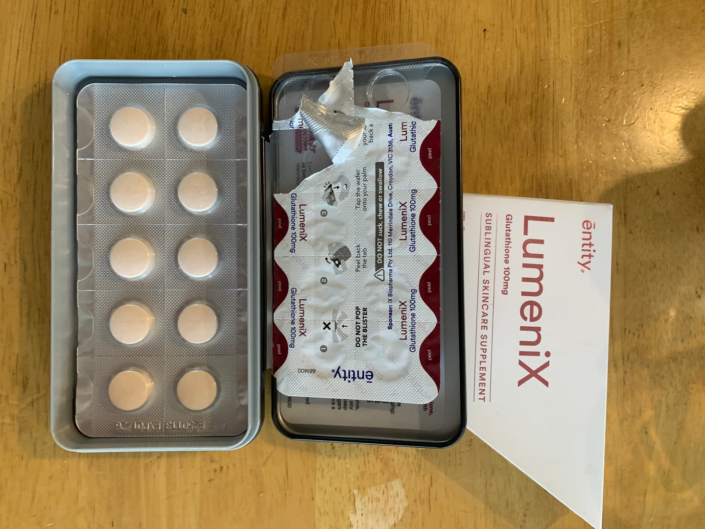 Customer photo review of LumeniX 高濃度グルタチオン 100mg