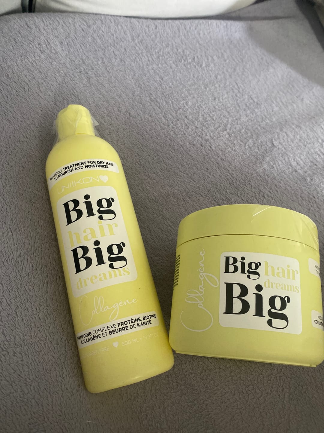 Customer photo review of Gamme Collagène - Kit complet - Shampooing, masque et leave-in