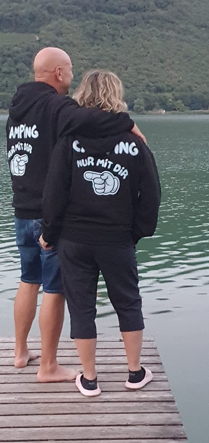 Customer photo review of Nur mit dir rechts Rückendruck | Premium Hoodie unisex
