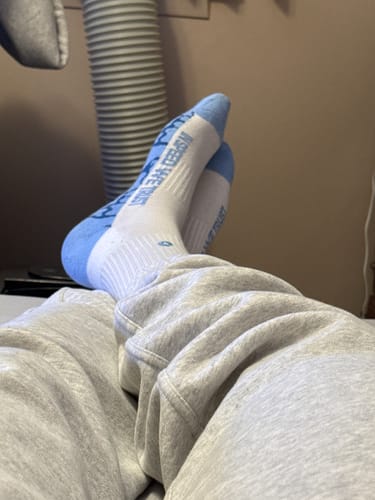 Customer photo review of MOONSTONE CREW SOCKS
