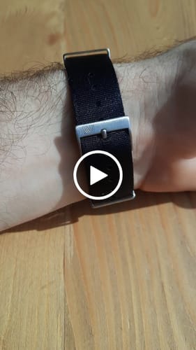 Customer video review of Black Nylon Watch Strap