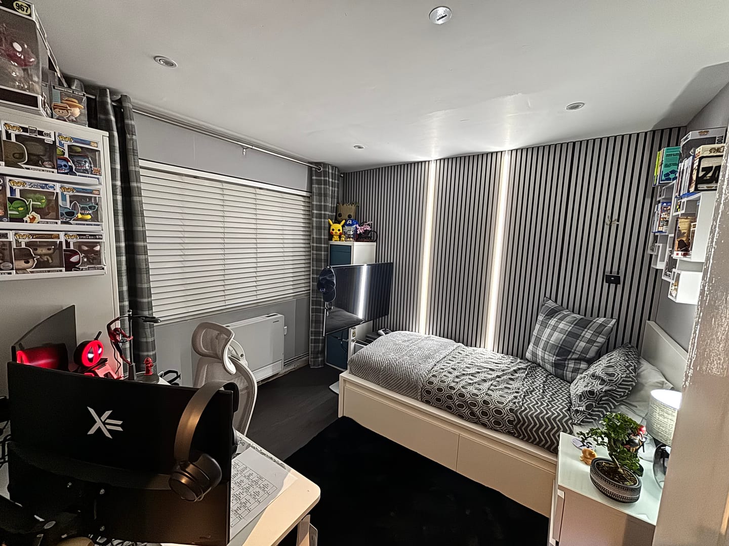Customer photo review of Acoustic Slat Wall Panel - Grey Oak