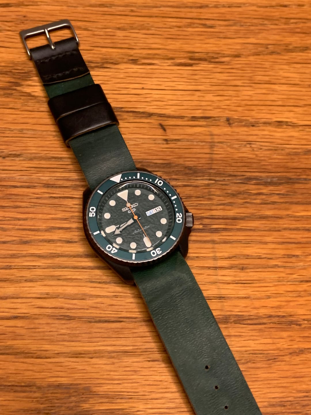 Customer photo review of Safari Shell Cordovan Single-Pass Strap