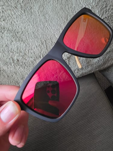 Customer photo review of 80Eighty® Polarized Bamboo Sunglasses - Red