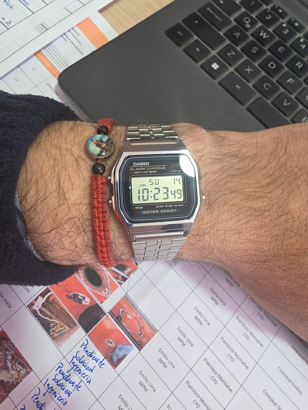 Customer photo review of Reloj Casio Vintage A159WA-N1DF Plateado MADE IN JAPAN