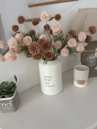 Customer photo review of Fleur de Kiku - Mélange Crème (10 tiges/ 50 pompons)