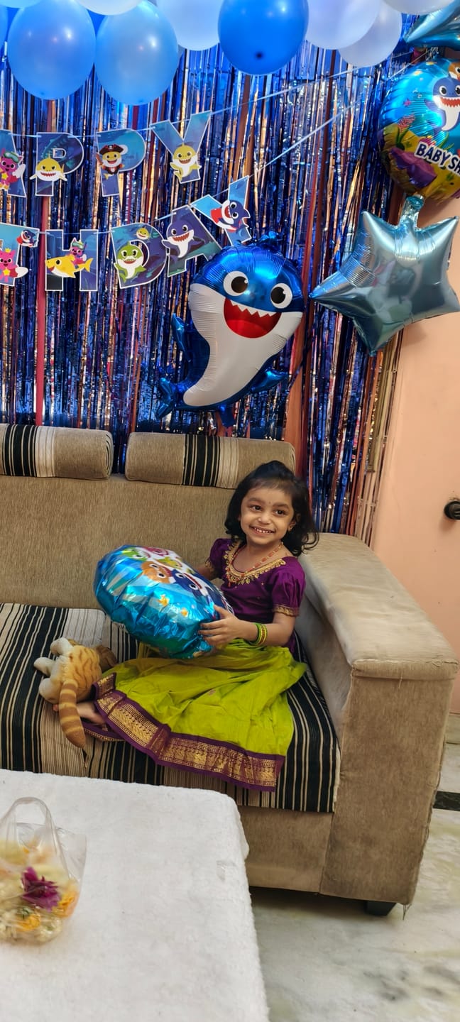 Customer photo review of Green and Wine Kids Langa Blouse – Traditional Zari Border Cotton Dress for Baby Girl