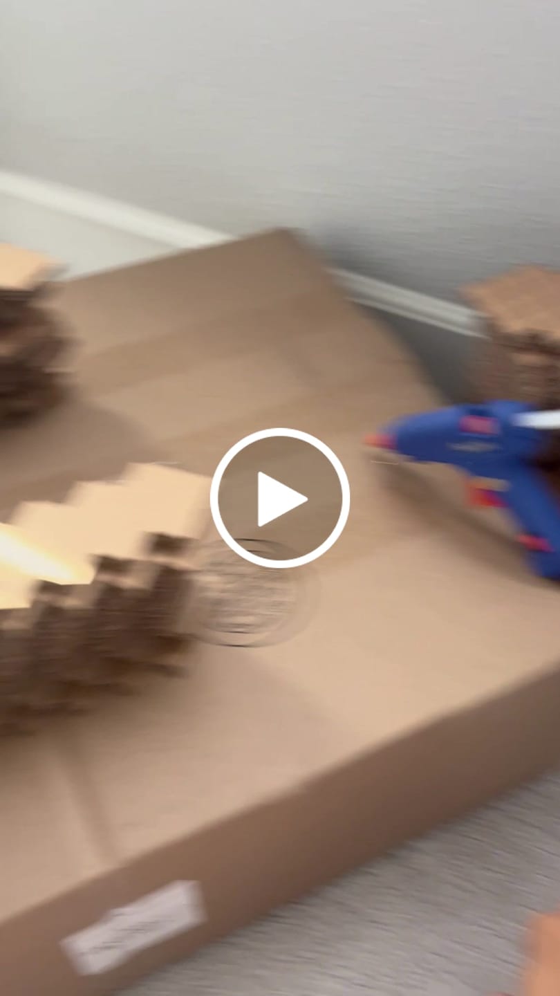 Customer video review of DIY Minecraft Cardboard Swords and Axes for Kids – Birthday Party Craft, Recyclable Sword Decoration Activity