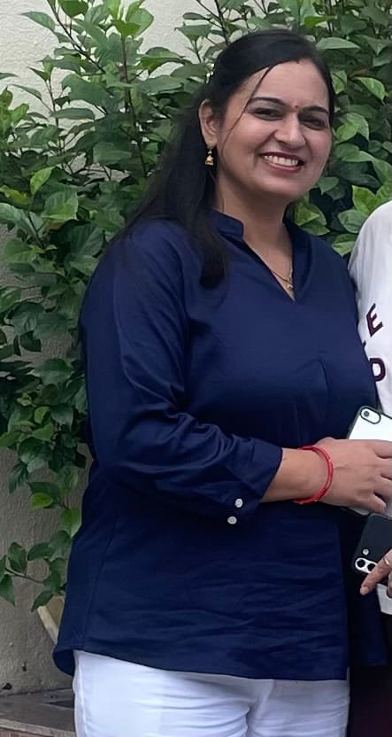 Customer photo review of Women Navy Blue Viscose Pleated Top
