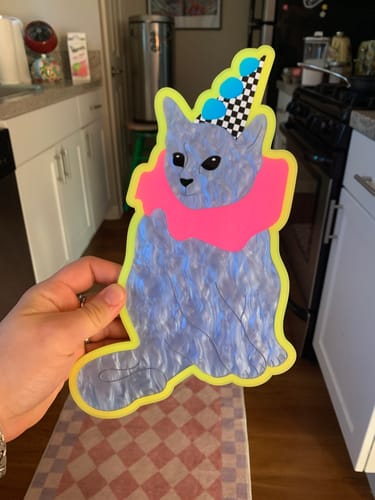 Customer photo review of Pierrot's Pet Wall Art