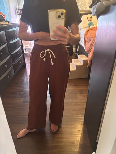 Customer photo review of Drawstring Cinch Waist Pants