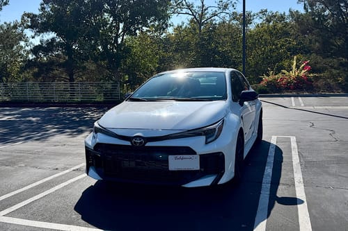 Customer photo review of 2023-Up Toyota GR Corolla Front Bumper Tow Hook License Bracket