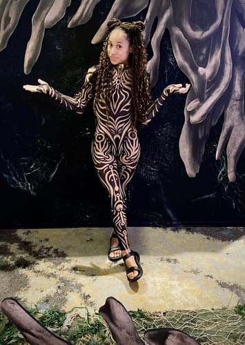 Customer photo review of Worship Night Mesh Costume