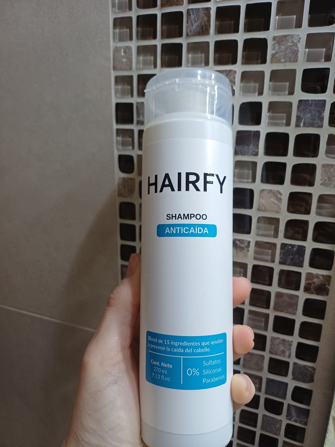 Customer photo review of Combo Ducha Anticaída: Shampoo y Acondicionador Anticaída