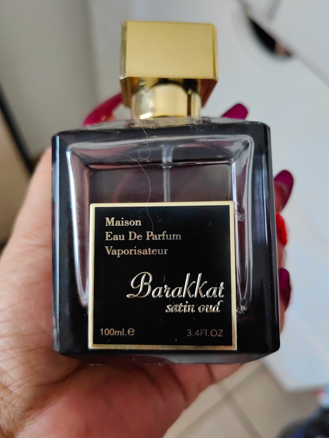 Customer photo review of Barakkat Satin Oud EDP 100ml
