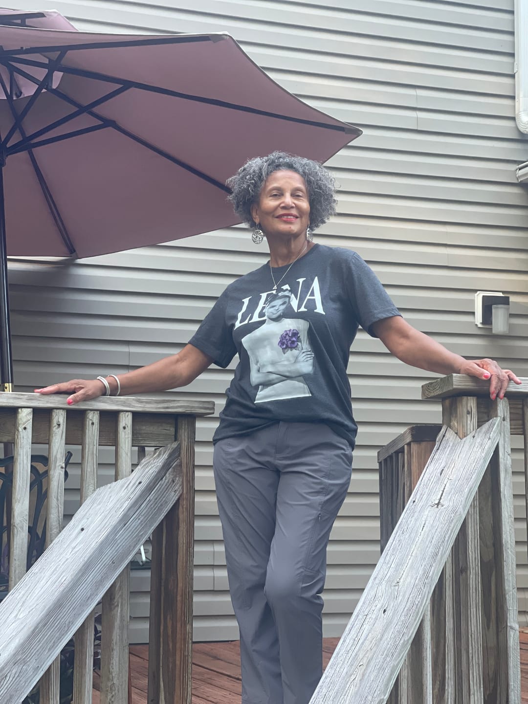 Customer photo review of Short Sleeve Lena Tee